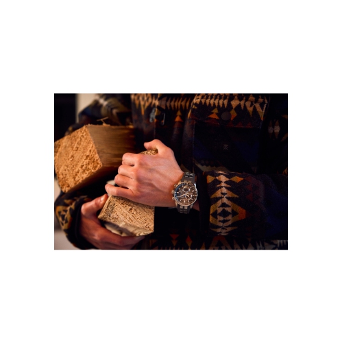 Montre sport pour hommes édition limitée Eco-Drive 43 mm de Citizen boîtier inox argenté/bracelet polyuréthane inox noir/cadran gris