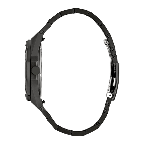 Montre pour hommes Brycen Eco-Drive de Citizen 42 mm avec boîtier et bracelet en acier inoxydable noir et cadran noir