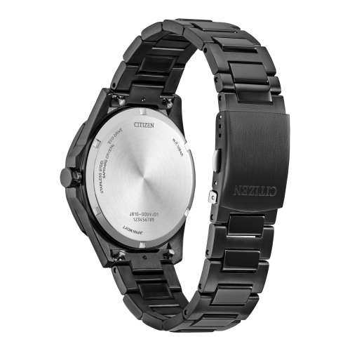 Montre pour hommes Brycen Eco-Drive de Citizen 42 mm avec boîtier et bracelet en acier inoxydable noir et cadran noir