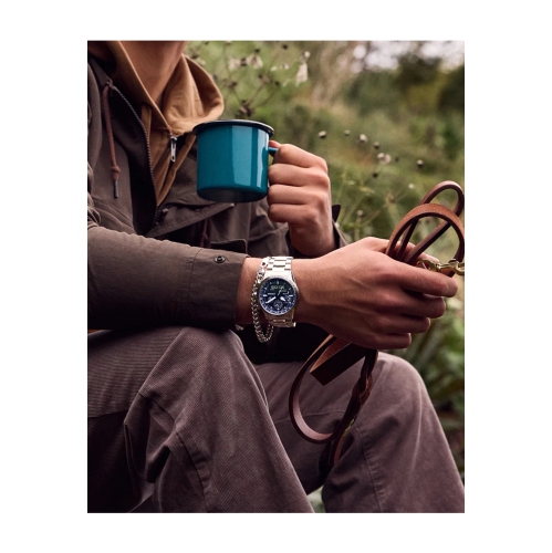 Citizen Mens Promaster Skyhawk U830 Eco-Drive Watch 43mm Silver-Tone Stainless Steel Case and Bracelet with Blue Dial