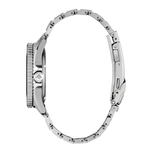 Montre homme à Eco-Drive Promaster Dive de Citizen, 41 mm boîtier et bracelet en inox argenté et cadran bleu