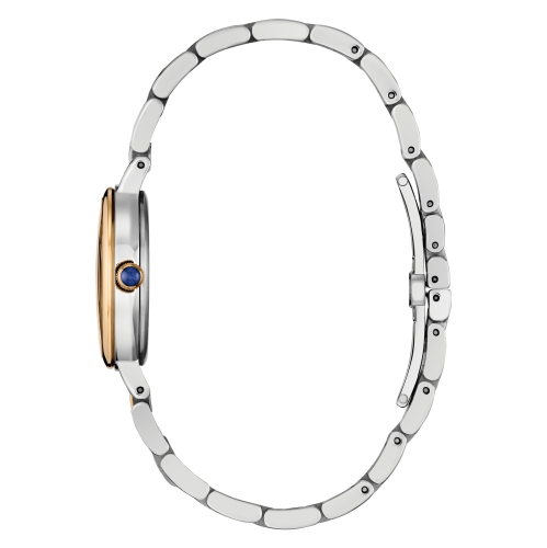 Montre pour femmes Eco-Drive 27,7 mm de Citizen avec boîtier et bracelet en inox bicolore et cadran blanc