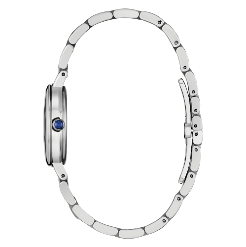 Montre pour femmes Eco-Drive L « Classic » de Citizen 27,7 mm avec boîtier et bracelet en acier inoxydable argenté et cadran noir