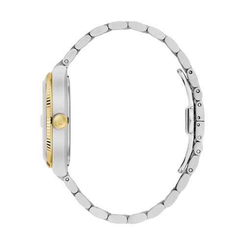 Montre pour hommes Super Seville Precisionist de Bulova 37,5 mm avec boîtier et bracelet en inox argenté et cadran noir