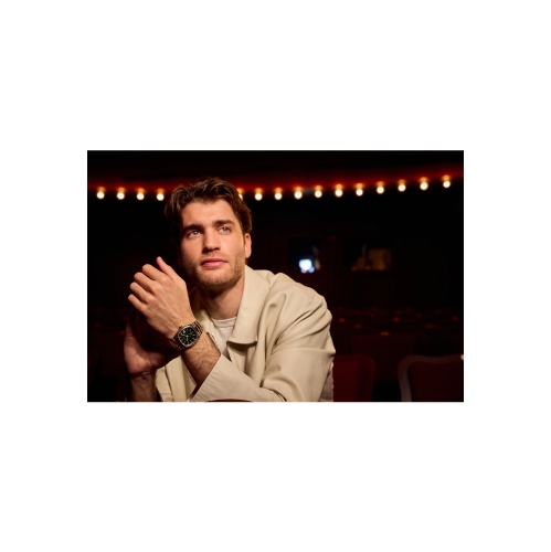 Montre pour hommes Super Seville Precisionist de Bulova 37,5 mm avec boîtier et bracelet en inox argenté et cadran noir