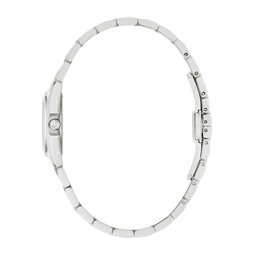 Bulova Ladies Surveyor Quartz Watch 22.7mm Silver-Tone Stainless Steel Case and Bracelet with Light Blue Dial