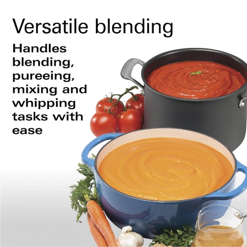 Boîte ouverte - Mélangeur à main à vitesse variable Professional de Hamilton Beach MD, argenté, 59750