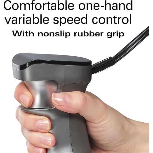 Boîte ouverte - Mélangeur à main à vitesse variable Professional de Hamilton Beach MD, argenté, 59750