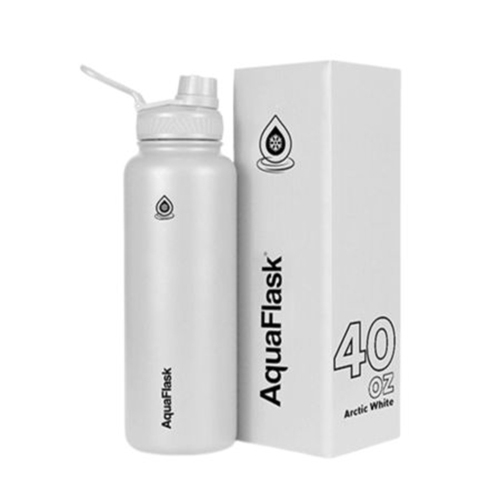 AquaFlask Original Vacuum Insulated Water Bottles 1080ml - White