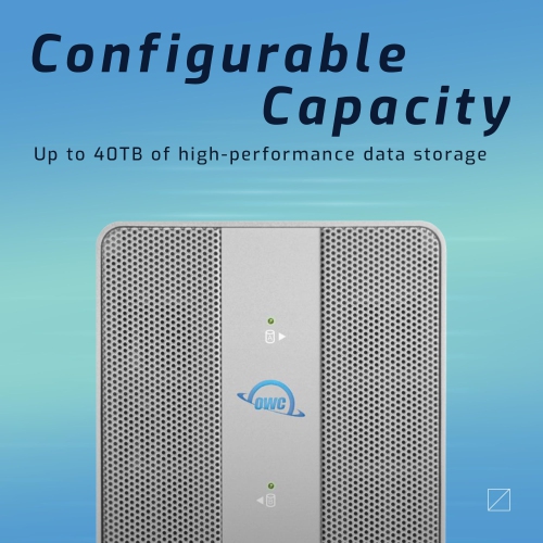 16.0TB OWC Mercury Elite Pro Dual RAID Storage Solution with USB 3.2 + 3-Port Hub