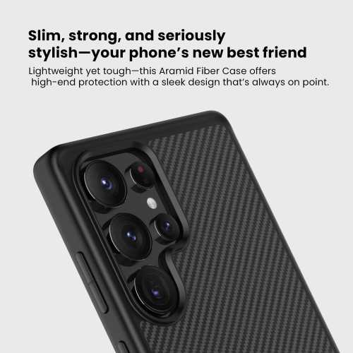 Étui de protection en fibre d'aramide Ultra de qualité militaire pour Galaxy S25 de Samsung