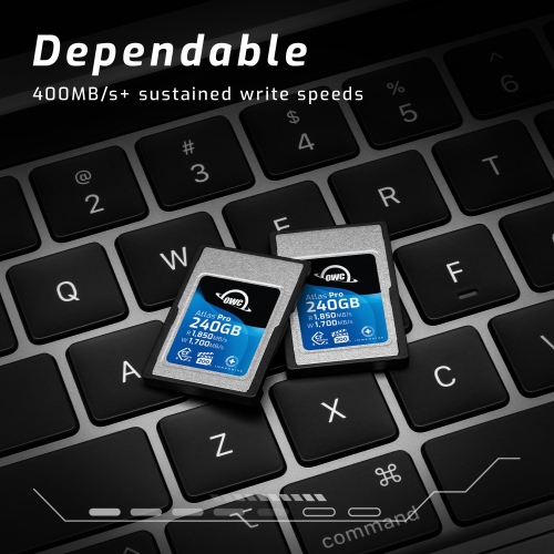 240GB OWC Atlas Pro CFexpress 4.0 Type A Memory Card