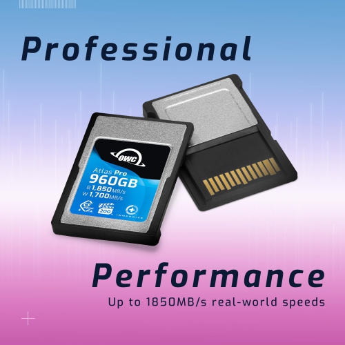 960GB OWC Atlas Pro CFexpress 4.0 Type A Memory Card