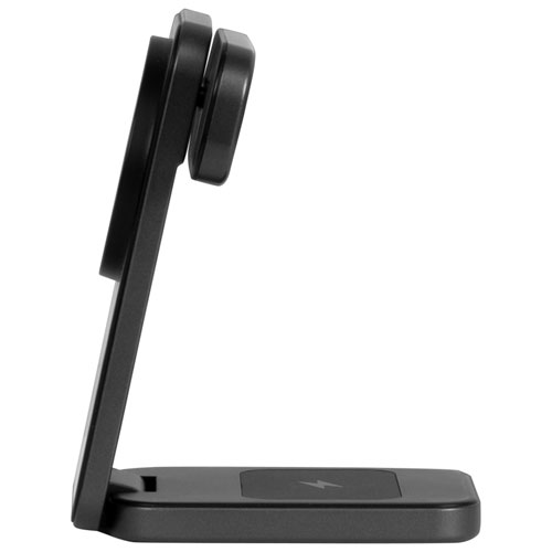 LOGiiX 3-in-1 15W Qi Wireless Charging Stand - Black