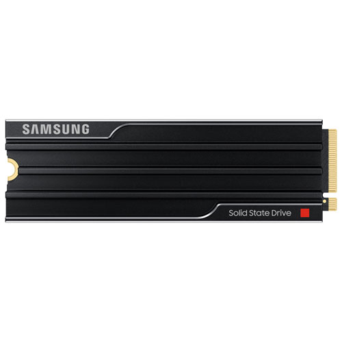 Disque SSD interne NVMe PCIe 9100 Pro de 8 To de Samsung avec dissipateur thermique - Noir