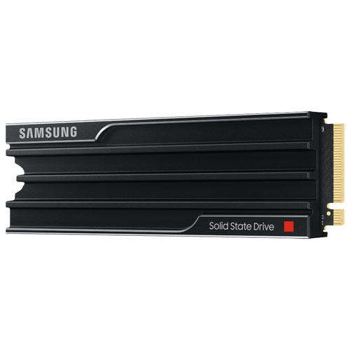 Disque SSD interne NVMe PCIe 9100 Pro de 8 To de Samsung avec dissipateur thermique - Noir