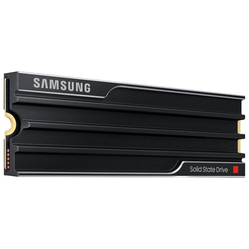 Disque SSD interne NVMe PCIe 9100 Pro de 8 To de Samsung avec dissipateur thermique - Noir