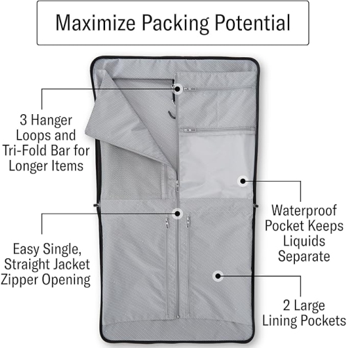 Samsonite – Valise souple Uplift avec roulettes pivotantes, noir, sac à vêtements de 23 po