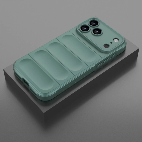 Silicone Case for iPhone 17 Pro, Slim Fit Military Grade Drop Protection, Anti-Scratch Shockproof Protective Phone Cover iPhone 17 Pro - Green