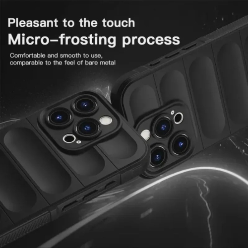 Silicone Case for iPhone 17 Pro Max, Slim Fit Military Grade Drop Protection, Anti-Scratch Shockproof Protective Phone Cover iPhone 17 Pro Max - Black