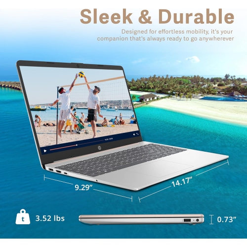 Open Box - HP 15.6" FHD Laptop, AMD Ryzen 5 7520U, 1TB SSD, 8GB LPDDR5 RAM, AMD Radeon Graphics, Numeric Keypad, 720p HD Webcam, Wi-Fi 6, Windows 11,