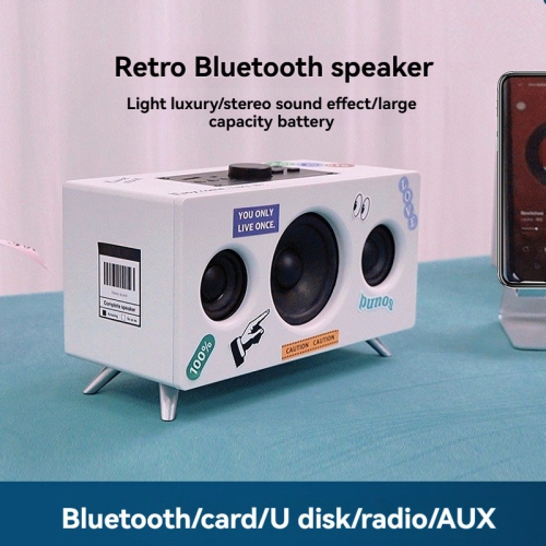 2.1-channel subwoofer Bluetooth speaker | Wireless stereo desktop speakers | Bluetooth/USB flash drive/TF card/AUX/FM multi-mode|Portable outdoor