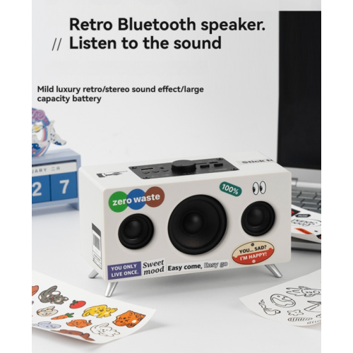 2.1-channel subwoofer Bluetooth speaker | Wireless stereo desktop speakers | Bluetooth/USB flash drive/TF card/AUX/FM multi-mode|Portable outdoor