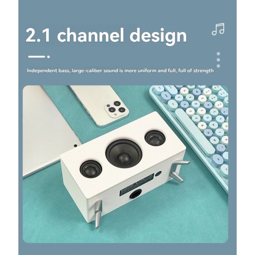 2.1-channel subwoofer Bluetooth speaker | Wireless stereo desktop speakers | Bluetooth/USB flash drive/TF card/AUX/FM multi-mode|Portable outdoor