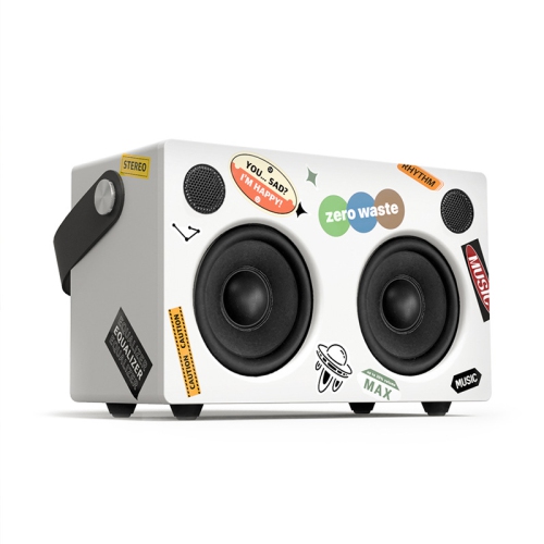 High-fidelity portable Bluetooth speaker | 5.0 wireless desktop speakers | Built-in FM radio | Long battery life | Wooden subwoofer | Hands-free