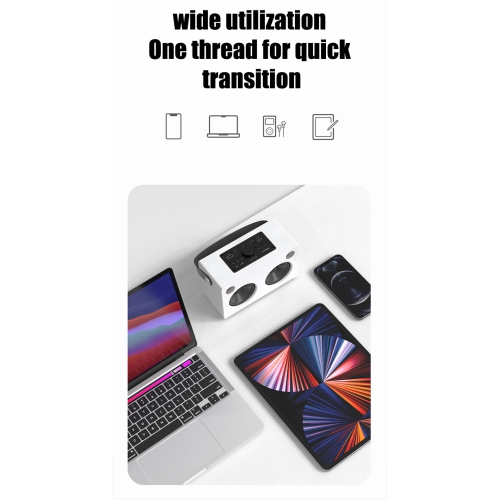 High-fidelity portable Bluetooth speaker | 5.0 wireless desktop speakers | Built-in FM radio | Long battery life | Wooden subwoofer | Hands-free