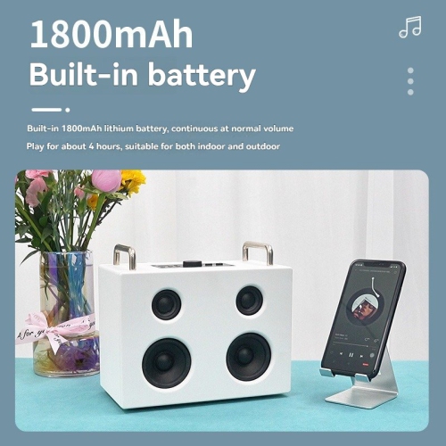 2.1-channel four-speaker Bluetooth speaker | Wireless speaker with subwoofer | Bluetooth/USB flash drive/TF card/FM radio/AUX multi-mode | Portable