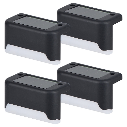 Solar Step Light, Waterproof, Light-Controlled, Automatic Lighting, Suitable for Home Perimeter Wall Lights, Fence Lights, and Waterproof Stair