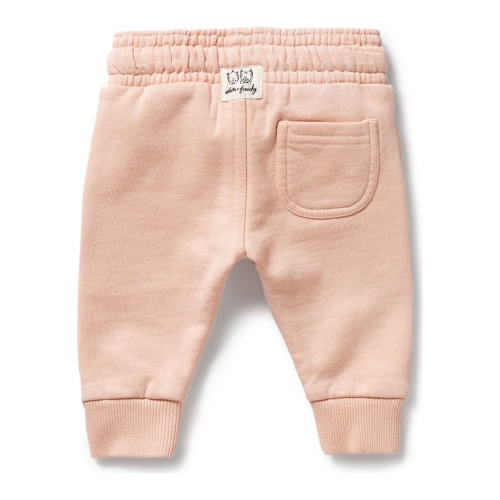 Wilson+Frenchy Tiny Bloom Organic Terry Sweat Pants - Blush Pink