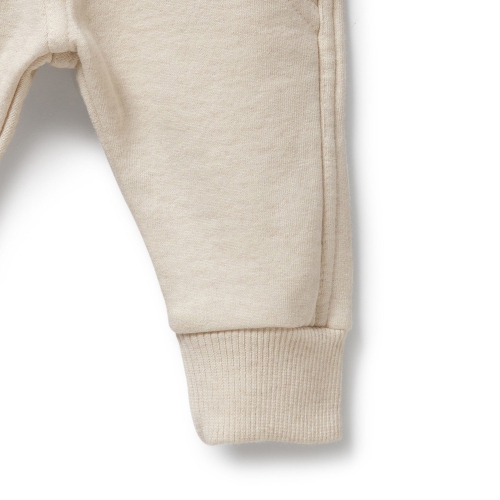 Wilson+Frenchy Tiny Bloom Organic Terry Sweat Pants - Oatmeal