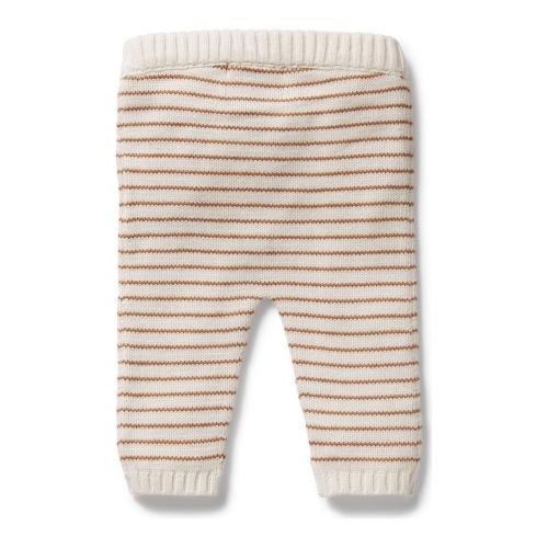 Wilson+Frenchy Organic Knitted Striped Legging - Cinnamon