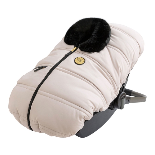 Petit Coulou 3-Season Car Seat Cover and Insulated Backing Deluxe Set - Dune