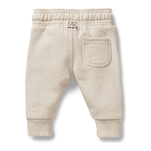 Pantalon d'entraînement en tissu éponge biologique Tiny Bloom de Wilson+Frenchy - Avoine