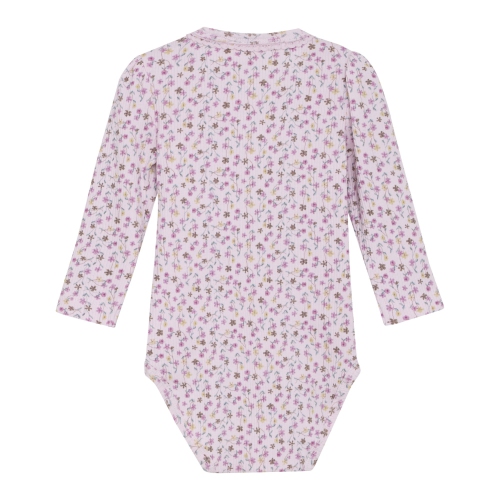 Minymo Long-Sleeve Rib Bodysuit - Tender Touch