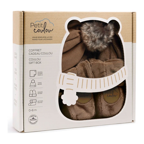 Boîte-cadeau pour bébé Petit Coulou - Moka