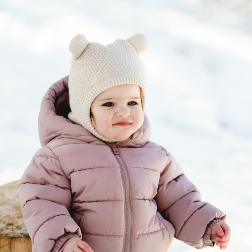 Calikids Cashmere-Feel Knit Soft Touch Winter Balaclava - Black Ink