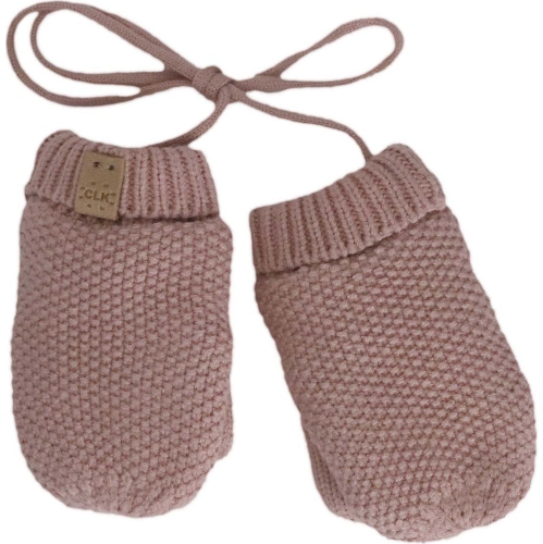 Calikids Cashmere-Feel Knit Winter Mittens - Rose Dust