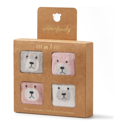 Wilson+Frenchy 4-Pack Organic Baby Socks Set - Tiny Bloom