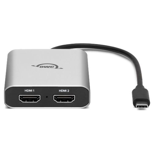 OWC USB-C to Dual HDMI 4K Display Adapter with DisplayLink