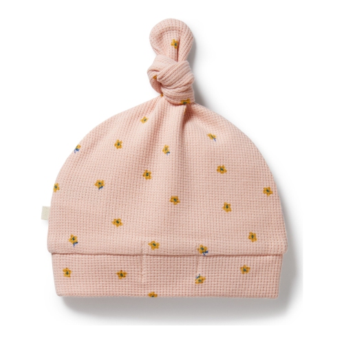 Bonnet gaufré biologique Wilson+Frenchy - Petite fleur