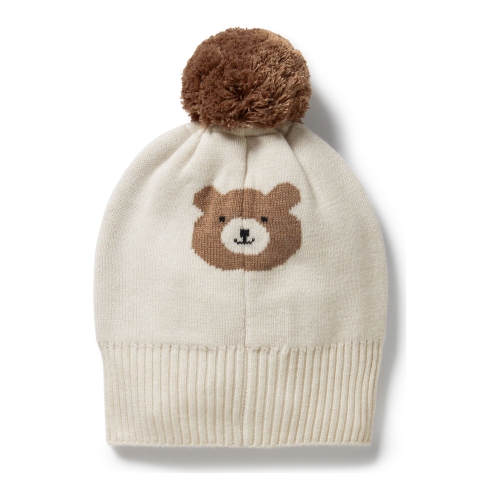 Wilson+Frenchy Organic Knitted Jacquard Hat - Beary Cute