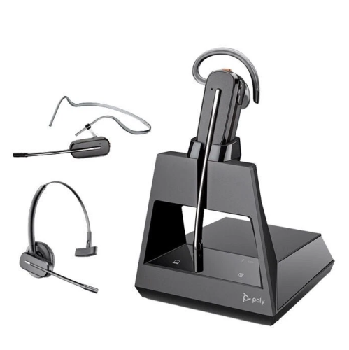 Poly - Voyager 4245 Office - Casque d'écoute convertible Bluetooth avec 3 styles de port - Se connecte à PC/Mac, téléphone mobile et téléphone de