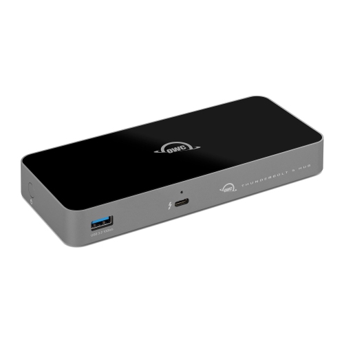 OWC Thunderbolt 5 Hub, 3 x Thunderbolt 5 Ports, USB-A Port, Up to 80/120Gb/s, Up to 3 8K Displays, 140W Power & Charging, Compatible with Mac & PC,