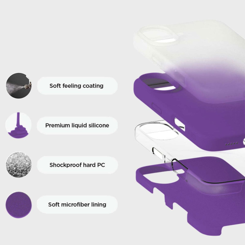 Étui en silicone pour téléphone 16 avec MagSafe