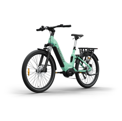 Himiway A7 Pro - Vélo de ville électrique urbain | Vert | Taille unique | Moteur à mi-entraînement 500&nbsp;W | Vitesse maximale 32&nbsp;km/H |