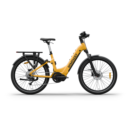 Himiway A7 Pro - Urban Electric Commuter Bike | Darkorange | One Size | 500 W Mid-Drive Motor | 32KM/H Top Speed | 96KM Max Range